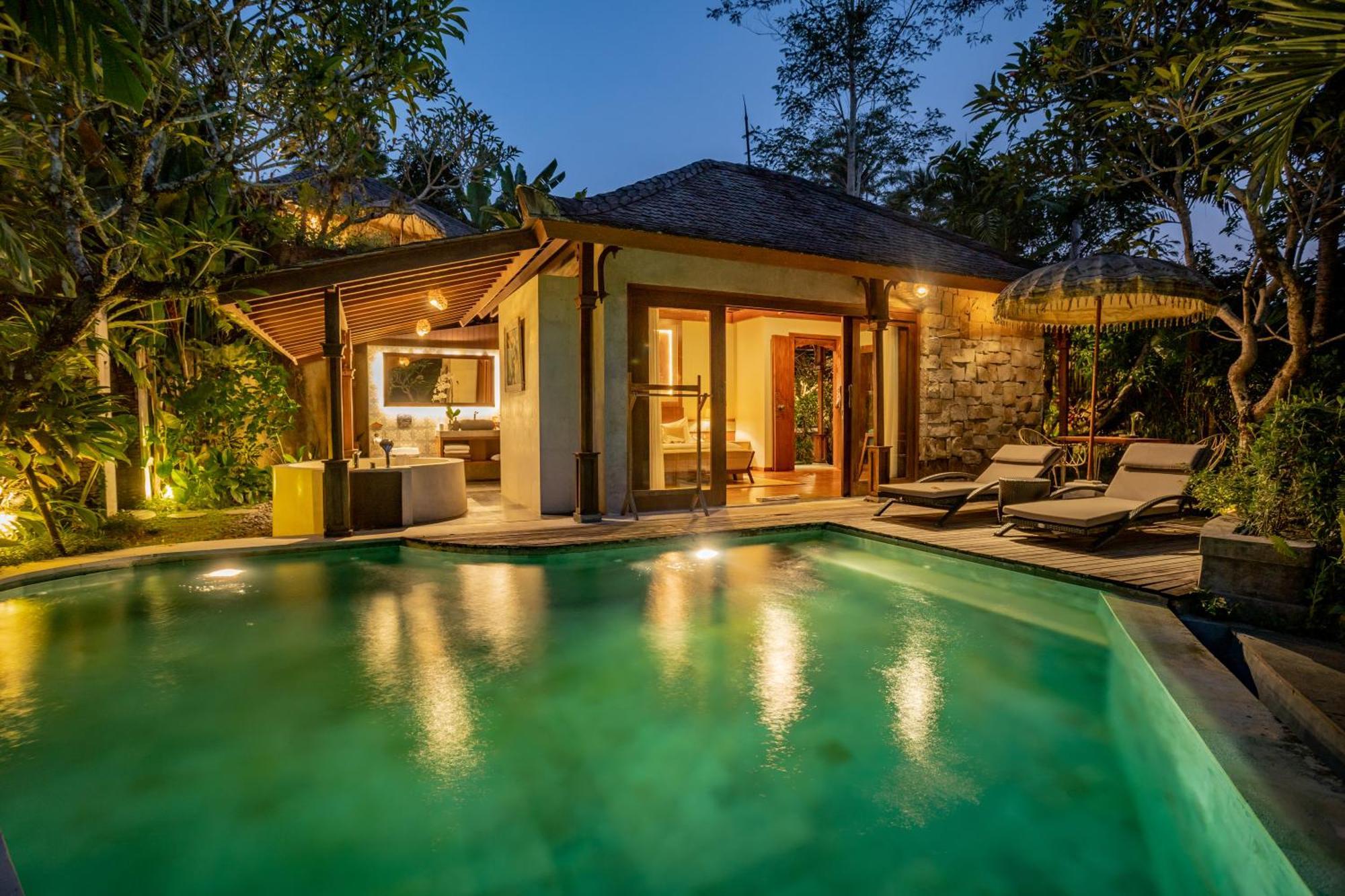 นาวู วิลลา อูบุด Villa เตกากาลัง ภายนอก รูปภาพ
